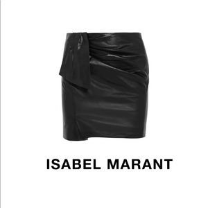 Isabel Marant lambskin leather skirt
